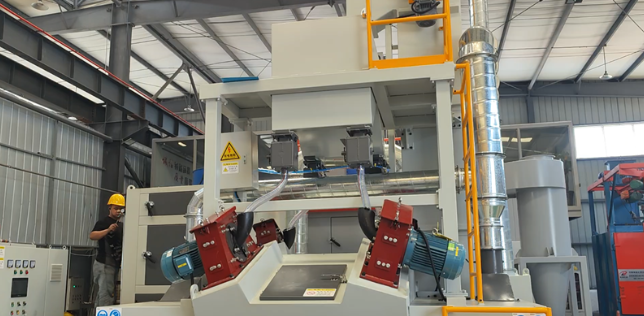 漳州板材除锈强化，通过式抛丸机应用案例