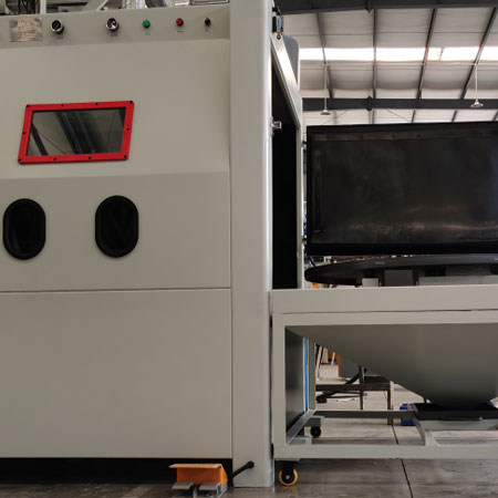 漳州无尘喷砂机半自动模具喷砂机